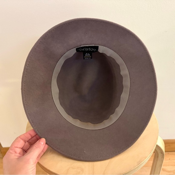 Taupe wool fedora with braided trim size medium from Brixton - Picture 3 of 4